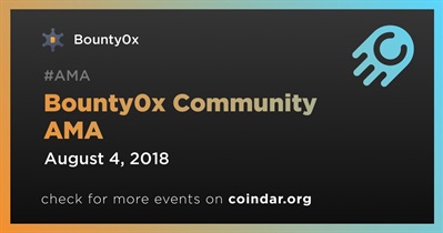 Bounty0x Community AMA