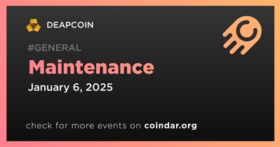 DEAPCOIN to Conduct Scheduled Maintenance