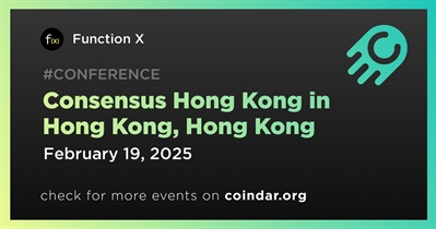 Function X to Participate in Consensus Hong Kong in Hong Kong on February 19th