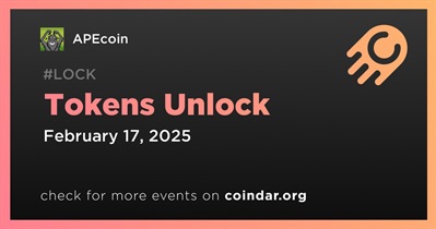 2.16% of APE Tokens Will Be Unlocked on February 17th