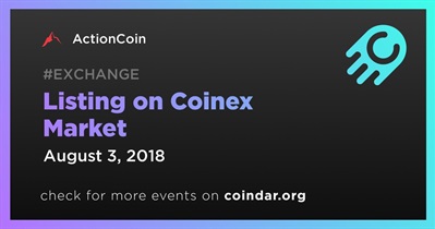 Listing on Coinex Market