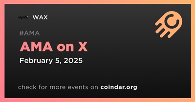WAX to Hold AMA on X on February 5th