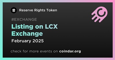 Reserve Rights Token to Be Listed on LCX Exchange in February