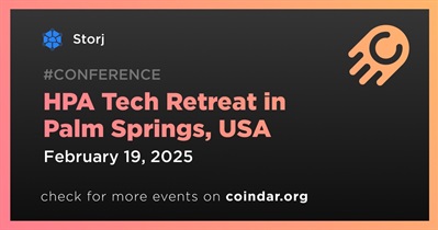 Storj to Participate in HPA Tech Retreat in Palm Springs on February 19th