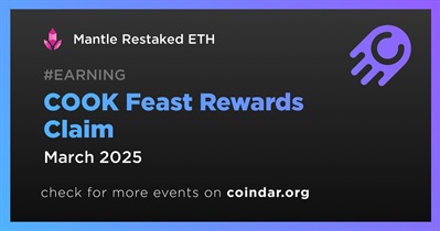 Mantle Restaked ETH to Start COOK Feast Rewards Claim Process in March