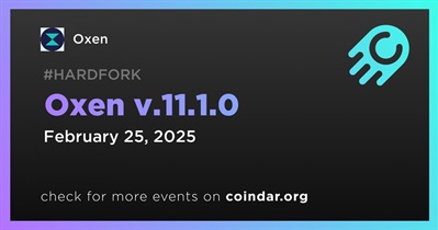 Oxen to Release Oxen v.11.1.0 on February 25th