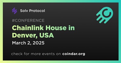 Solv Protocol to Participate in Chainlink House in Denver on March 2nd