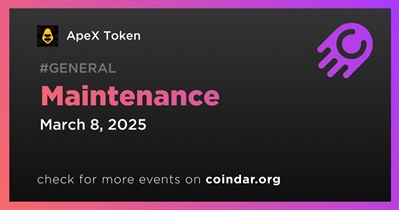 ApeX Token to Conduct Scheduled Maintenance on March 8th