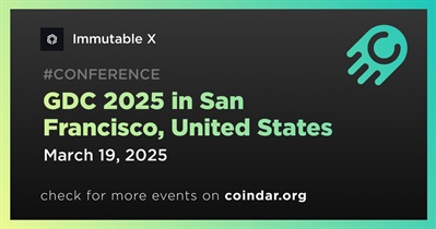 Immutable X to Participate in GDC 2025 in San Francisco on March 19th