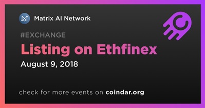 Listing on Ethfinex