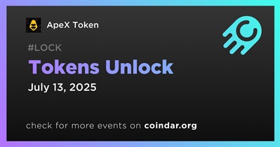APEX Tokens Will Be Unlocked on July 13th
