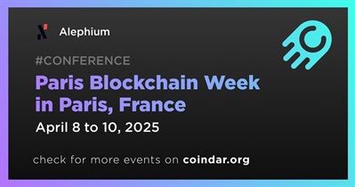 Alephium to Participate in Paris Blockchain Week in Paris on April 8th