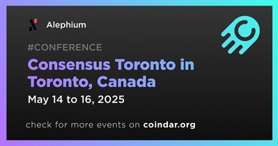 Alephium to Participate in Consensus Toronto in Toronto May 14th