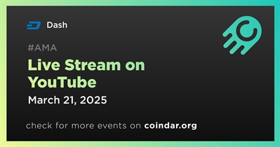 Dash to Hold Live Stream on YouTube on March 21st