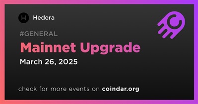Hedera to Conduct Mainnet Upgrade on March 26th
