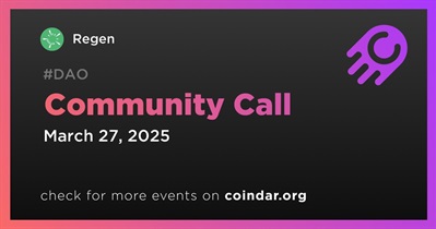 Regen to Host Community Call on March 27th