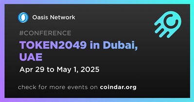 Oasis Network to Participate in TOKEN2049 in Dubai on April 29th