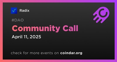Radix to Host Community Call on April 11th