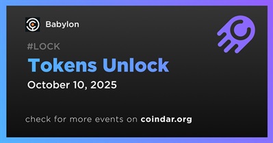 8.72% of BABY Tokens Will Be Unlocked on October 10th