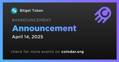 Bitget Token to Make Announcement on April 14th