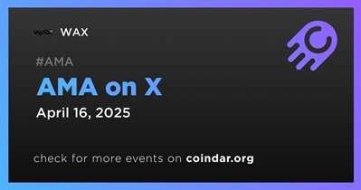WAX to Hold AMA on X on April 16th