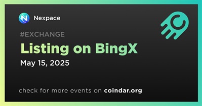 Nexpace to Be Listed on BingX on May 15th