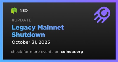 Neo to Shutdown Legacy Mainnet on October 31st