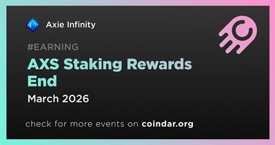 Axie Infinity to Finalize AXS Staking Rewards in March