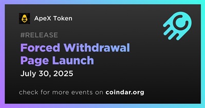 ApeX Token to Launch Forced Withdrawal Page on July 30