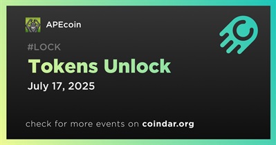 1.95% of APE Tokens Will Be Unlocked on July 17th