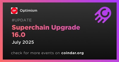 Optimism to Launch Superchain Upgrade 16.0 in July