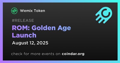 Wemix Token to Launch ROM: Golden Age on August 12th