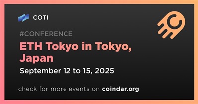 COTI to Participate in ETH Tokyo in Tokyo on September 12th