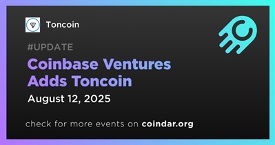 Coinbase Ventures Adds Toncoin to Portfolio