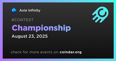 Axie Infinity to Start Championship on August 23rd