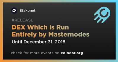 DEX Which is Run Entirely by Masternodes