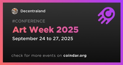 Decentraland to Host Art Week 2025 From September 24 to 27