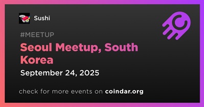 Sushi to Host Meetup in Seoul on September 24th