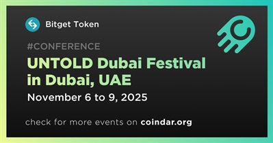 Bitget Token to Participate in UNTOLD Dubai Festival in Dubai on November 6th