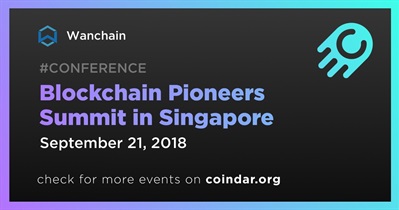 Blockchain Pioneers Summit in Singapore