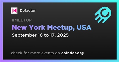 Defactor to Host Meetup in New York on September 16th