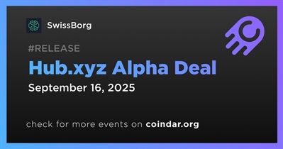 SwissBorg to Launch HUB Alpha Deal on September 16