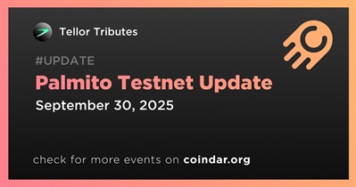Tellor Tributes to Update Palmito Testnet on September 30