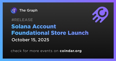 The Graph to Launch Solana Account Foundational Store
