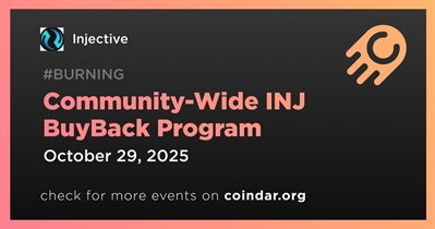 Injective to Launch Community-Wide INJ BuyBack Program on October 29th