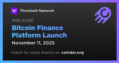 Threshold Network to Launch Bitcoin Finance Platform on November 11