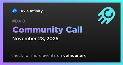 Axie Infinity to Host Community Call on November 28