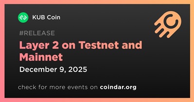 KUB Coin to Launch Layer 2 on Testnet and Mainnet