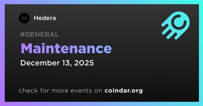 Hedera to Conduct Scheduled Maintenance on December 13th