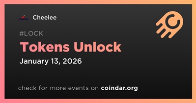 2.78% of CHEEL Tokens Will Be Unlocked on January 13th